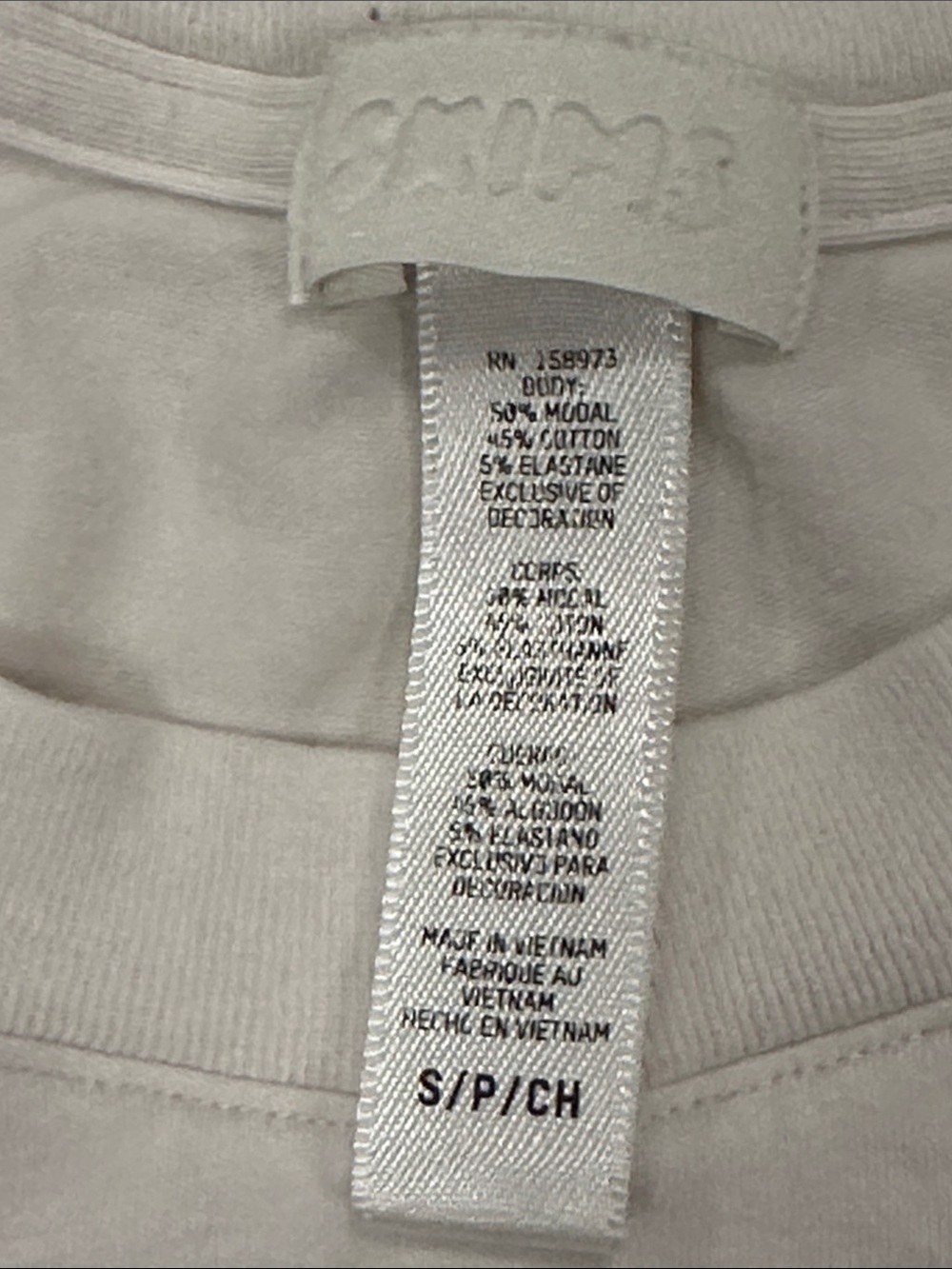 Skims boyfriend boxers and tee cotton in off white - Picture 5 of 5